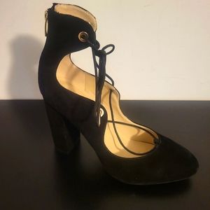 Marc Fisher Suede Lace Up Heels Pumps